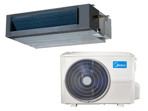 SILTUMSŪKNIS MIDEA KANĀLU TIPA MTI-24HWFNX-QRD0W(GA) MOX330U-24HFN8-QRD0W(GA) 7.1/7.6 kW, 60–75 m² Siltumsūkņu uzstādīšana, montāža, serviss, veikals