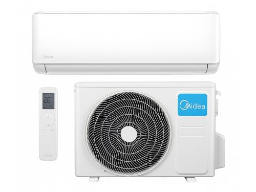 SILTUMSŪKNIS MIDEA BREEZELESS E MSCB1DU-24HRFN8-QRD1GW MOX401-24HFN8-QRD0GW 7.0-7.3 kW, 70-85 m² Siltumsūkņu uzstādīšana, montāža, serviss, veikals