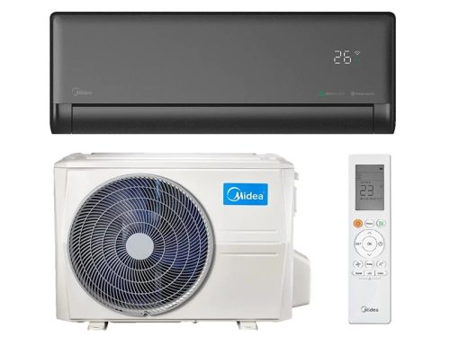 SILTUMSŪKNIS MIDEA SOLSTICE EZ EZB-18RD6-I/EZB-18RD6-O 5.0/5.4 kW, 50–65 m² Matte Black AI Siltumsūkņu uzstādīšana, montāža, serviss, veikals