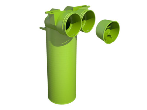 Air Excellent 2x AE48C Valve Adaptor 125 mm 90°