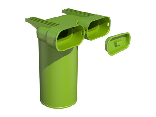 Air Excellent 2x AE55SC Valve Adaptor 125 mm 90°