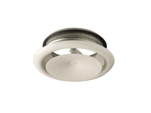 Air Extract Valve 125 mm Plastic White